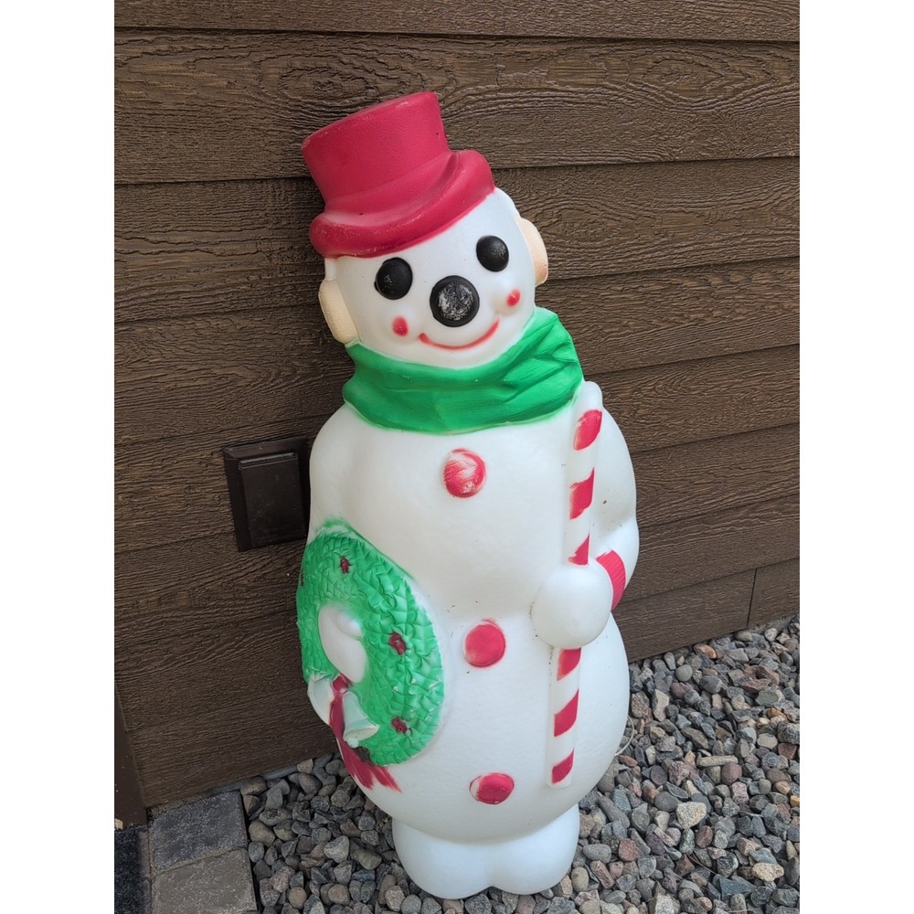 Vintage Empire 46" Blow Mold Snowman Indoor/Outdoor Christmas Decoration